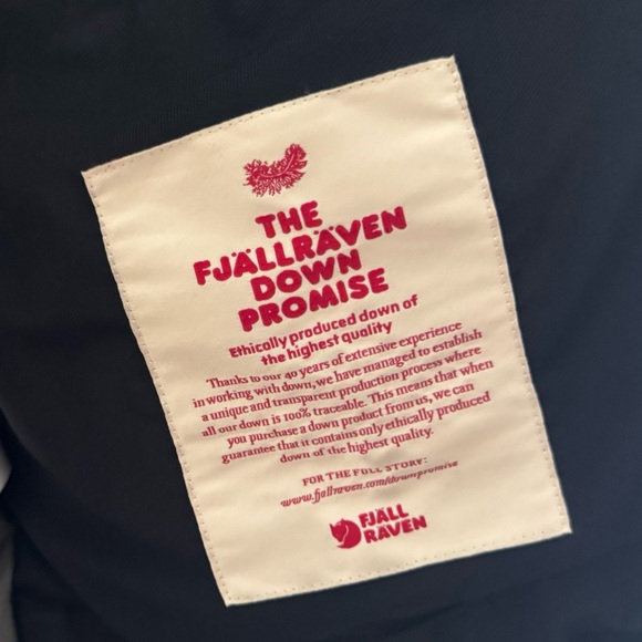 Fjallraven Singi Down Jacket Parka Black Womens XS Outdoor Rugged Gorpcore $640 - Picture 14 of 16